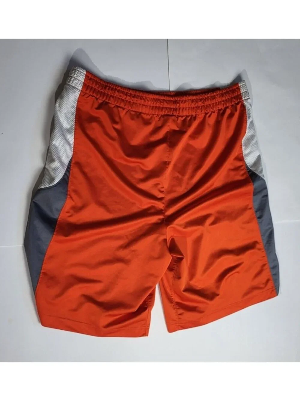 Vtg Nike Air Jordan Durasheen Mens Orange & Gray Athletic Shorts Y2k XL